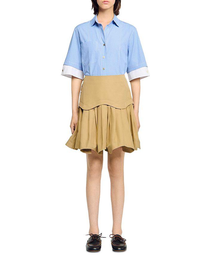 Sandro Ruffled Skirt