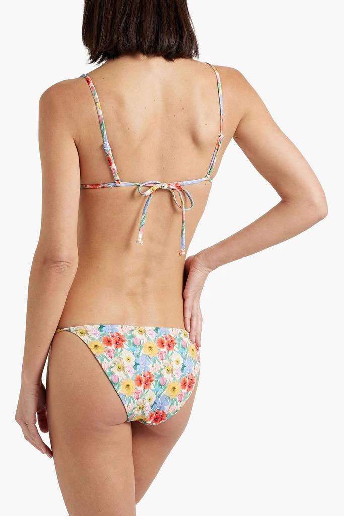 Onia Alexa floral-print triangle bikini top 3