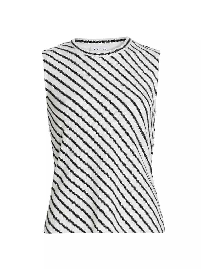 Tanya Taylor Jacobs Striped Knit Top 1