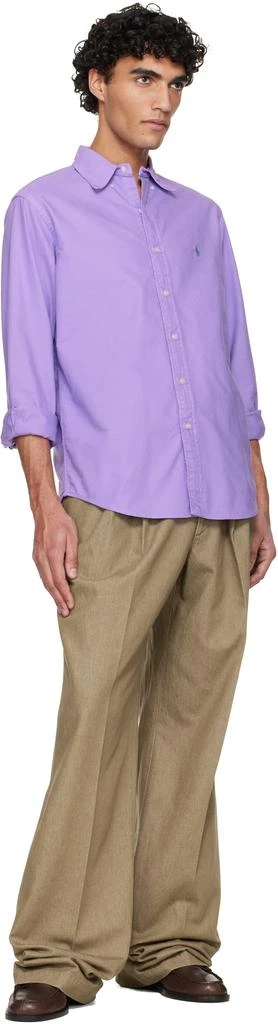 Ralph Lauren Purple Garment-Dyed Oxford Shirt 5
