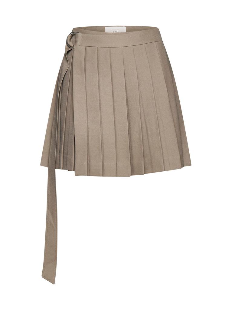 AMI AMI Paris Mini Pleated Skirt
