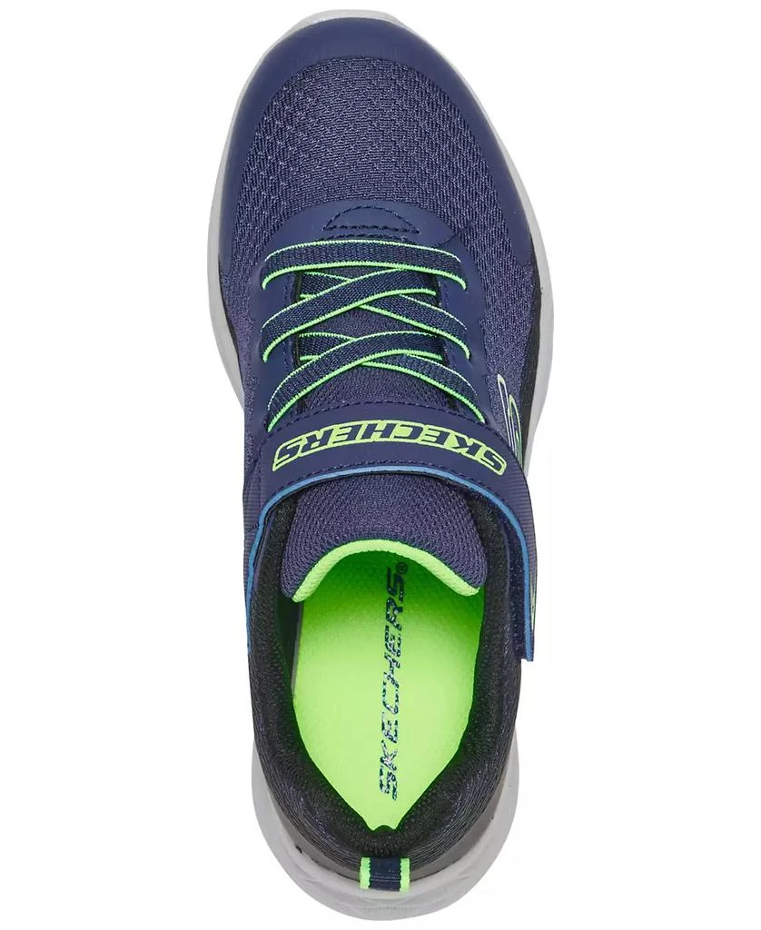 SKECHERS Little Boys Microspec II - Zovrix Fastening Strap Casual Sneakers from Finish Line 5