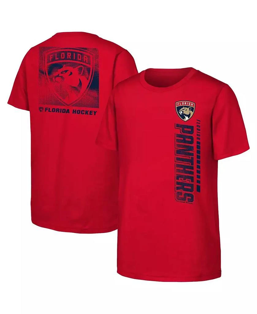 Outerstuff Big Boys and Girls Red Florida Panthers Atmosphere T-Shirt 1