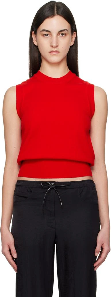 Nothing Written Red Emitt U-Neck Wool Vest 1