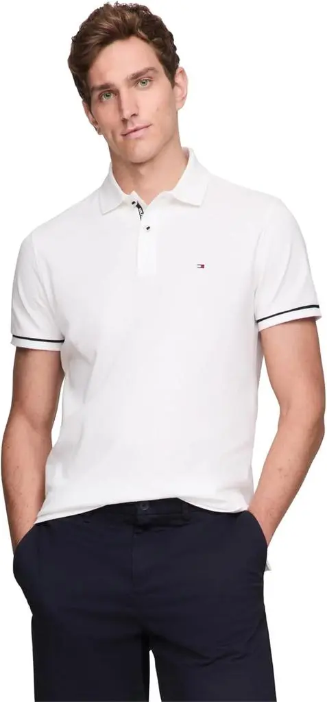 Tommy Hilfiger Tommy Hilfiger Men's Under Placket Detail Regular Short Sleeve Polo