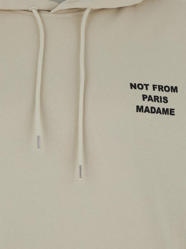 パーカー・フーディ DROLE DE MONSIEUR Beige Hoodie with Logo in Cotton Man Drôle de Monsieur Beige Hoodie With Front And Rear Logo In