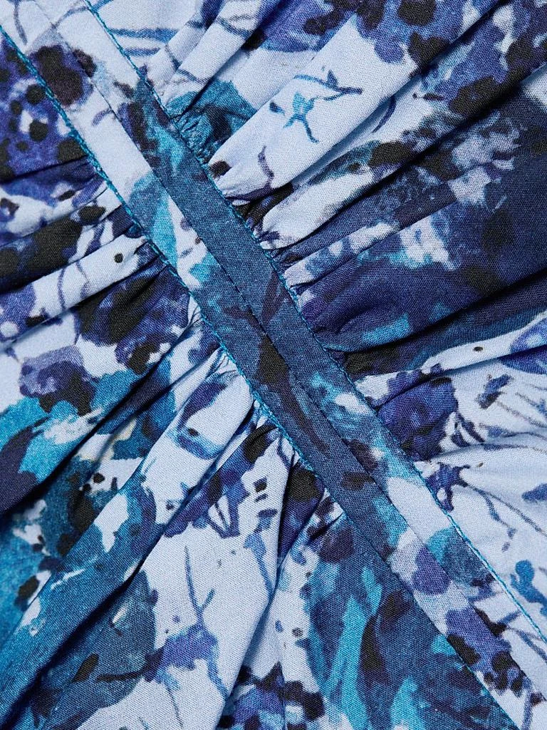 PRABAL GURUNG Floral Cotton-Blend Ruched Top 7