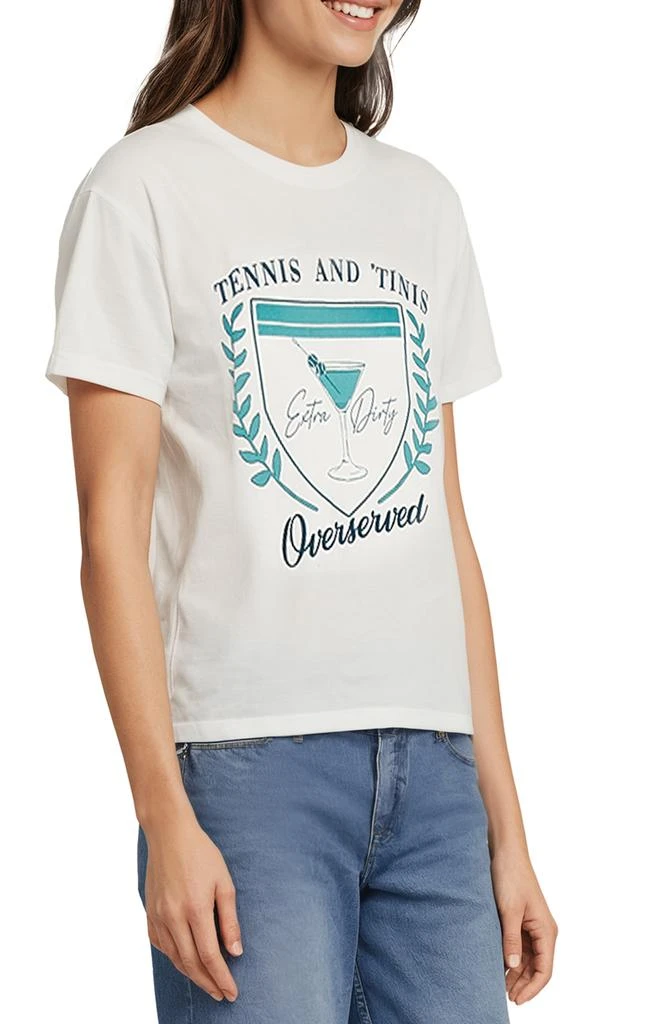 Wildfox Overserved Jamie Cotton Graphic T-Shirt 4