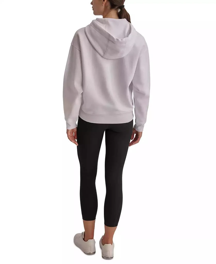 DKNY Sport Women's Varsity Camo Sparkle Logo Fleece Hooded Sweatshirt 2