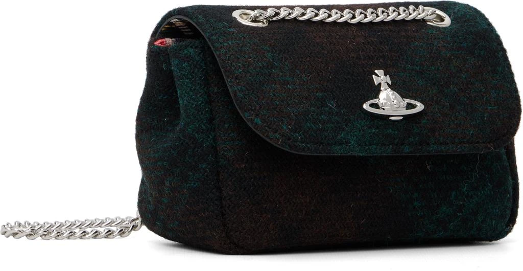 Vivienne Westwood Green Check Small Chain Bag 2