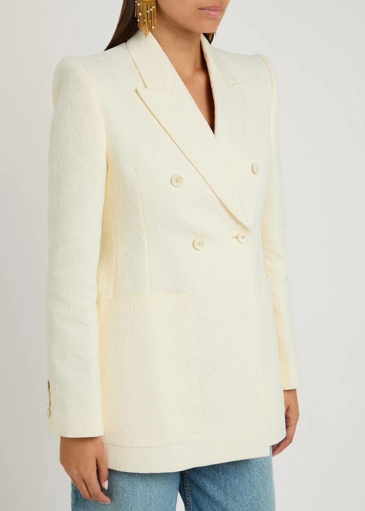 Chloé Textured-jacquard cotton-blend blazer 2
