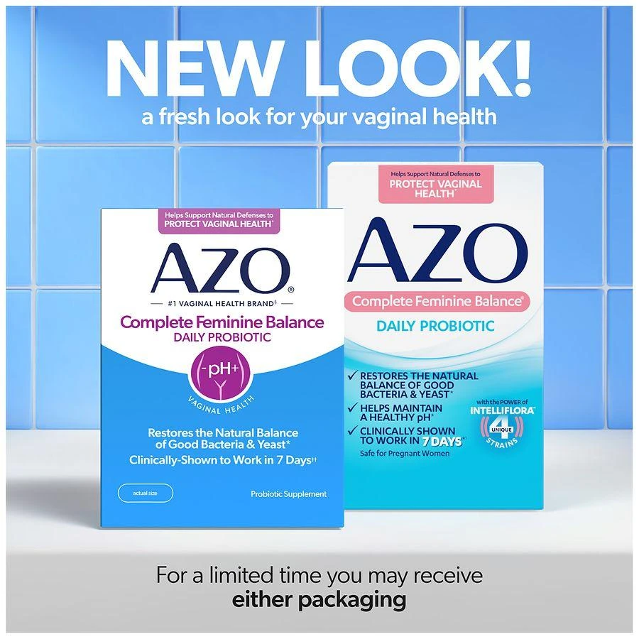 AZO Complete Feminine Balance Daily Probiotics for Women Capsules 3