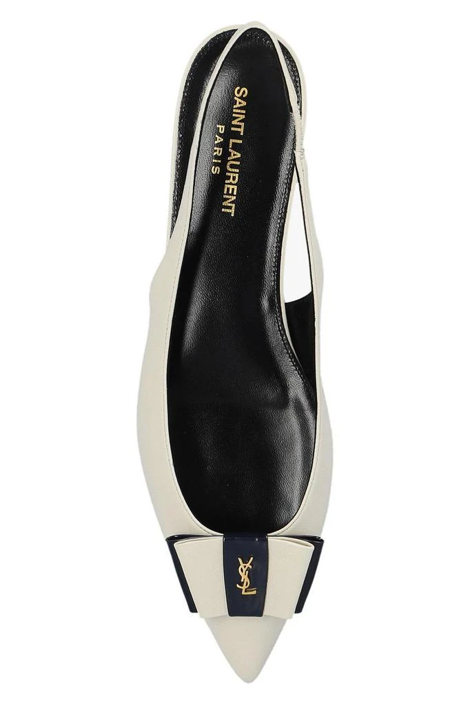 Yves Saint Laurent Saint Laurent Anais Pointed-Toe Flat Shoes 4