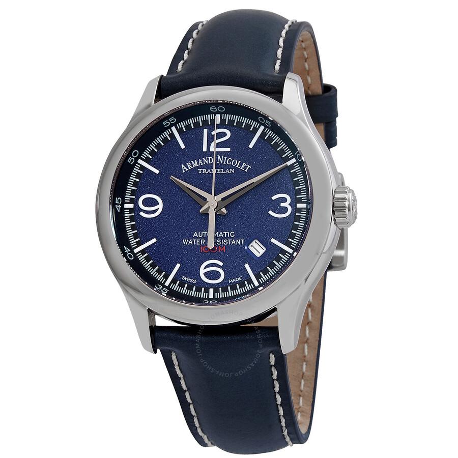 Armand Nicolet MAH Automatic Blue Dial Men's Watch A840HAA-BU-P140BU2