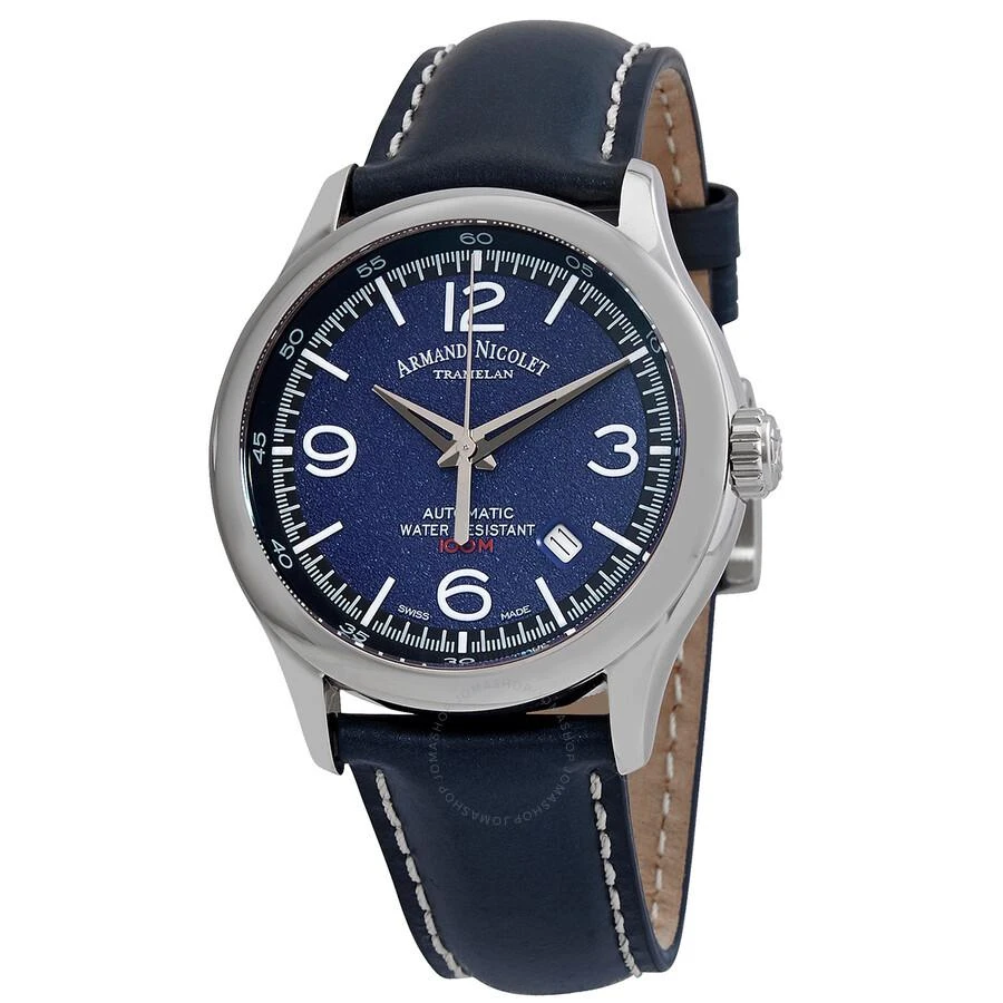 Armand Nicolet MAH Automatic Blue Dial Men's Watch A840HAA-BU-P140BU2 1