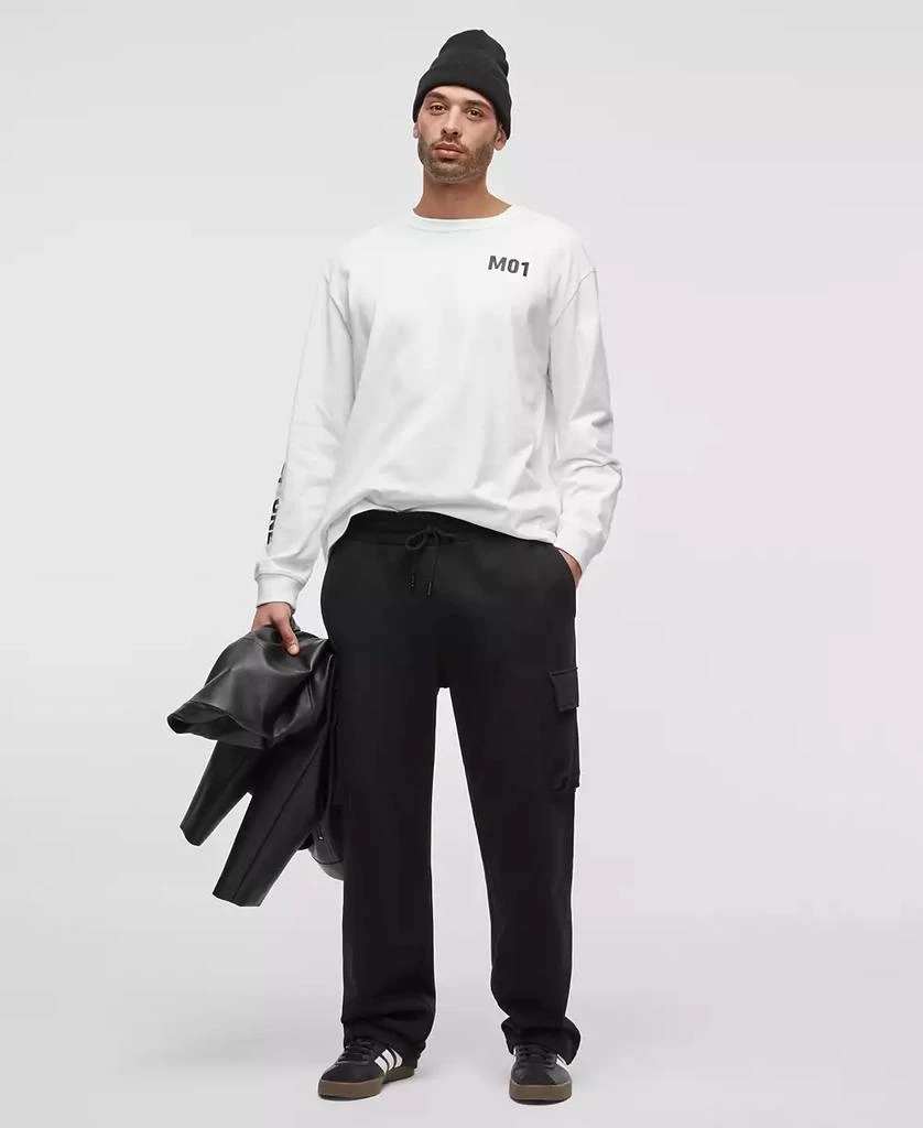 Mode of One Men's Regular-Fit Fleece Cargo Pants, Exclusively at Macy's 1