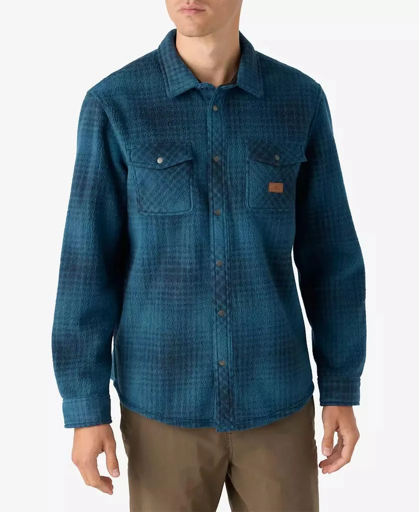 O'Neill Men's Glacier Plaid High Pile Super Button Shirt 1