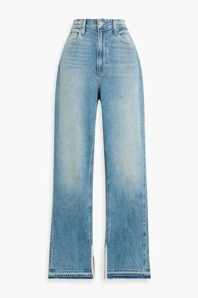 Paige Knockout Undone high-rise flared jeans