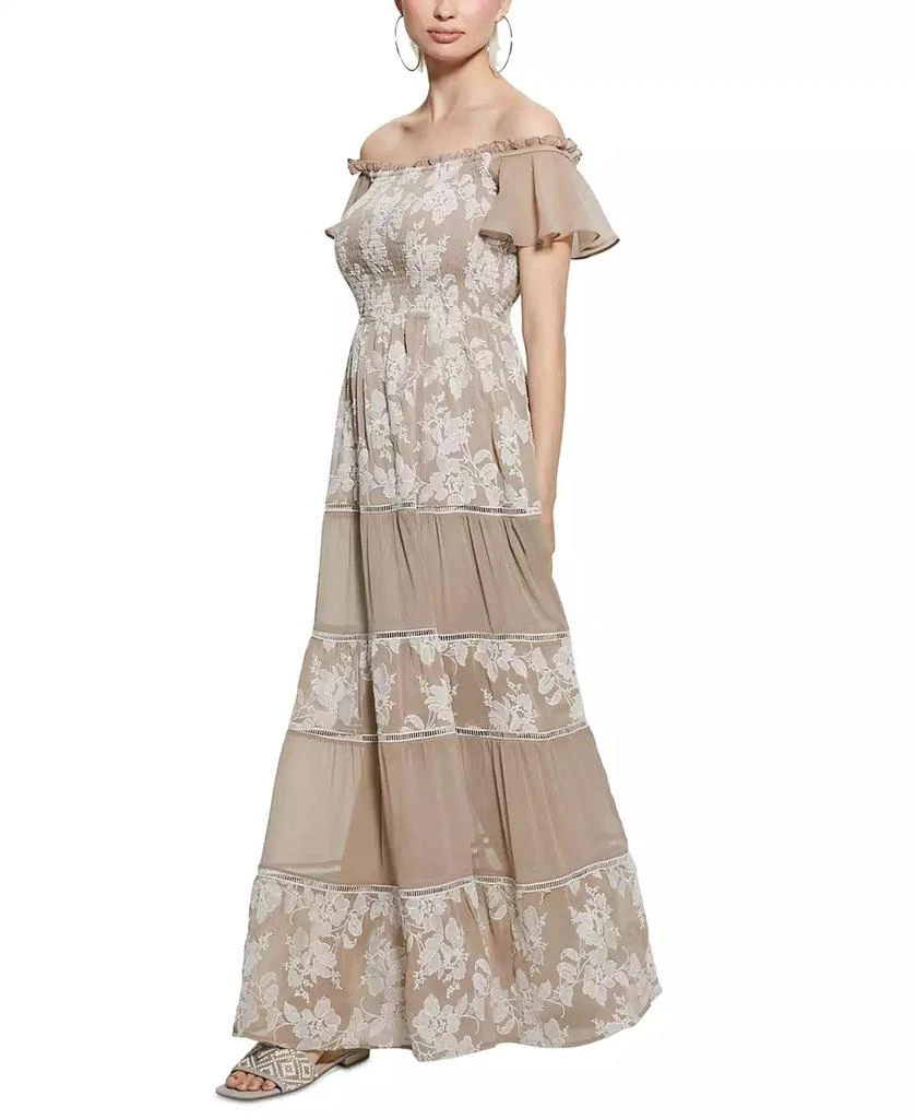GUESS Women's Giuditta Embroidered Maxi Dress 4