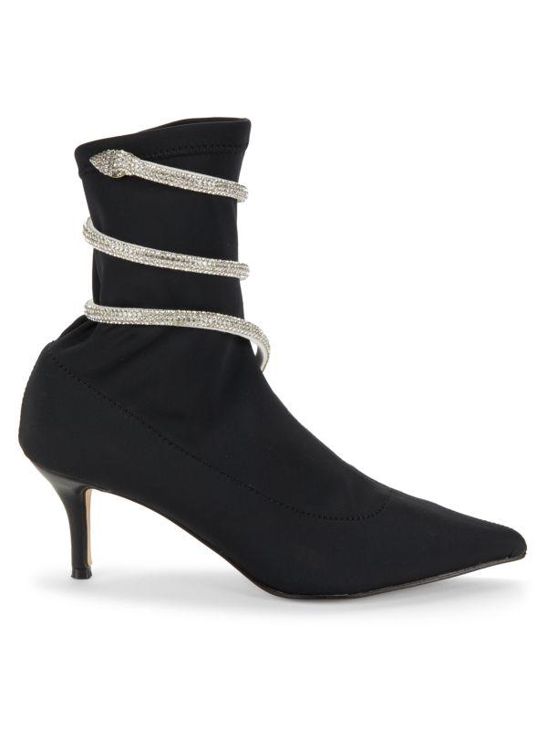 Charles David Ajay 66MM Embellished Stiletto Heel Booties