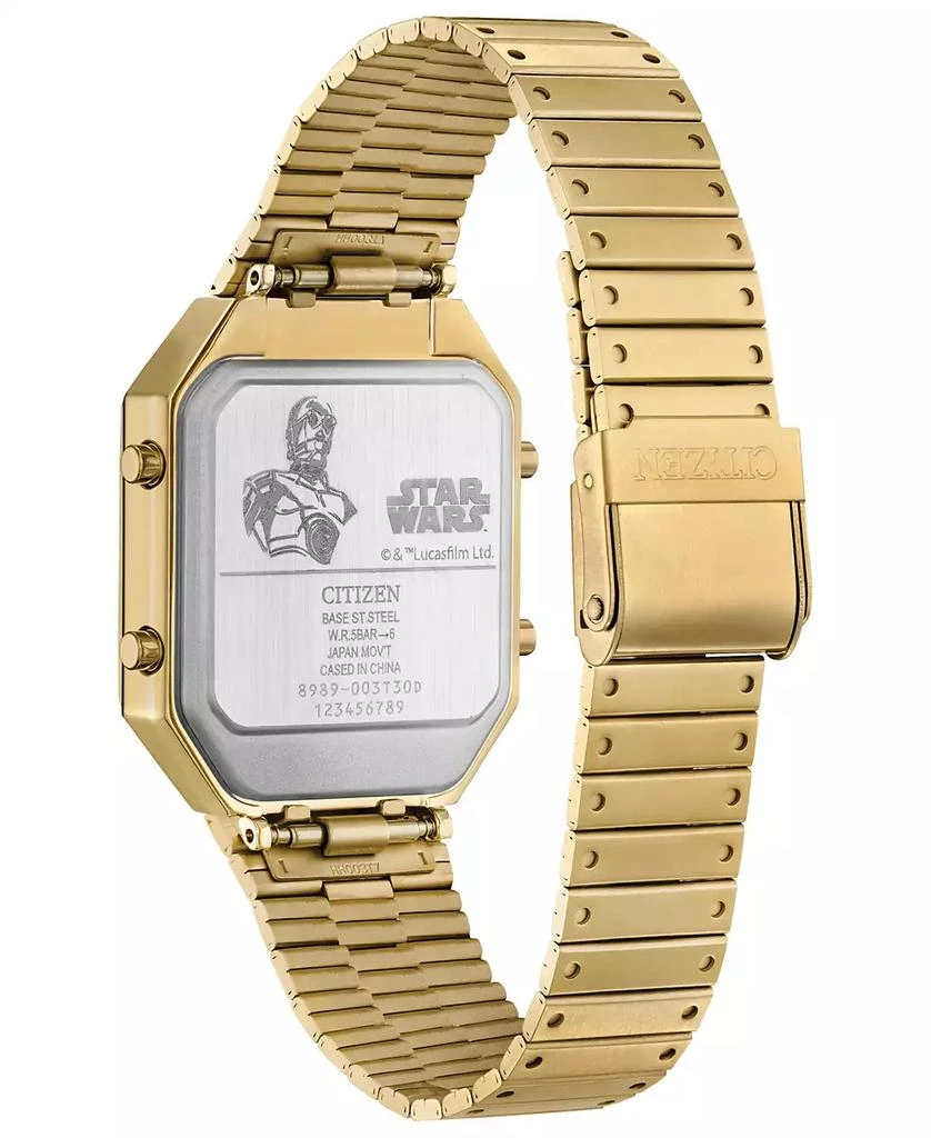 Citizen Men's Star Wars C-3PO Ana-Digi Gold-Tone Stainless Steel Bracelet Watch 33mm 3