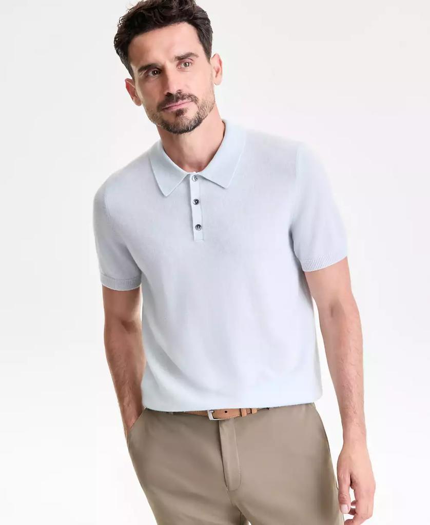 Club Room Men's Regular-Fit 100% Cashmere Sweater Polo Shirt, Macy's Exclusive