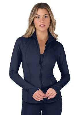 Yogalicious Womens Lux Rebel Flare Bottom Full Zip Jacket 1