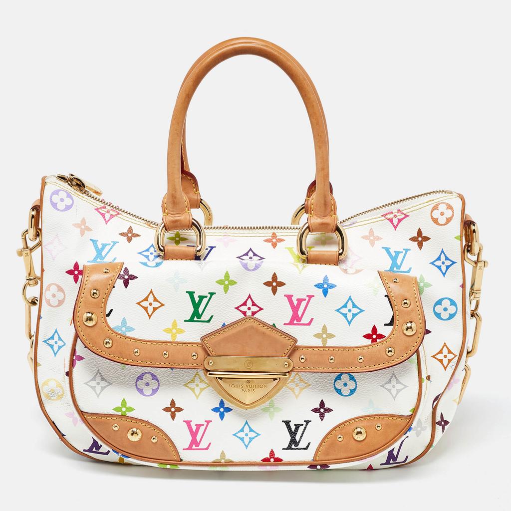 Louis Vuitton Louis Vuitton White Multicolor Monogram Canvas Rita Bag