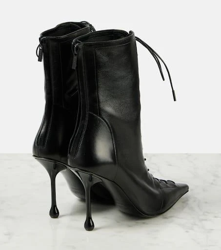 Jimmy Choo Scarlett 95 leather lace-up boots 2