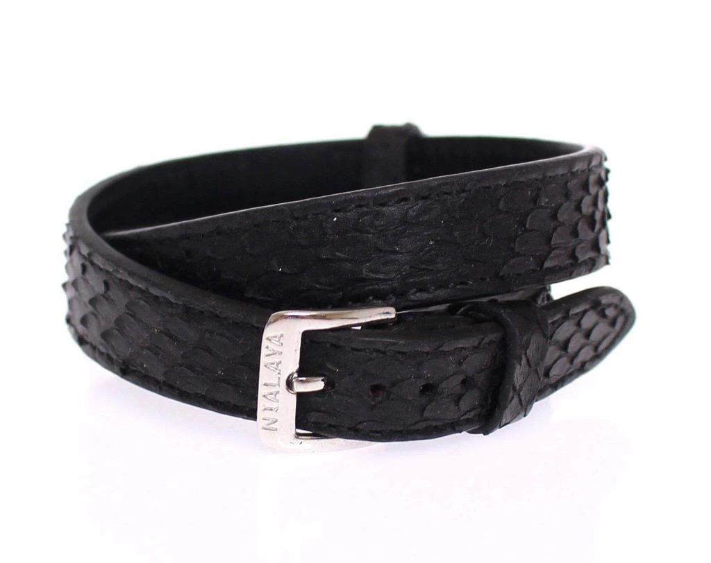 Nialaya Snakeskin CZ LOVE 925 Silver Bracelet 2