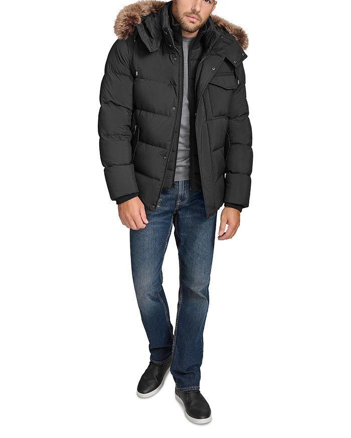 Andrew Marc Forester Faux Fur Trim Down Jacket