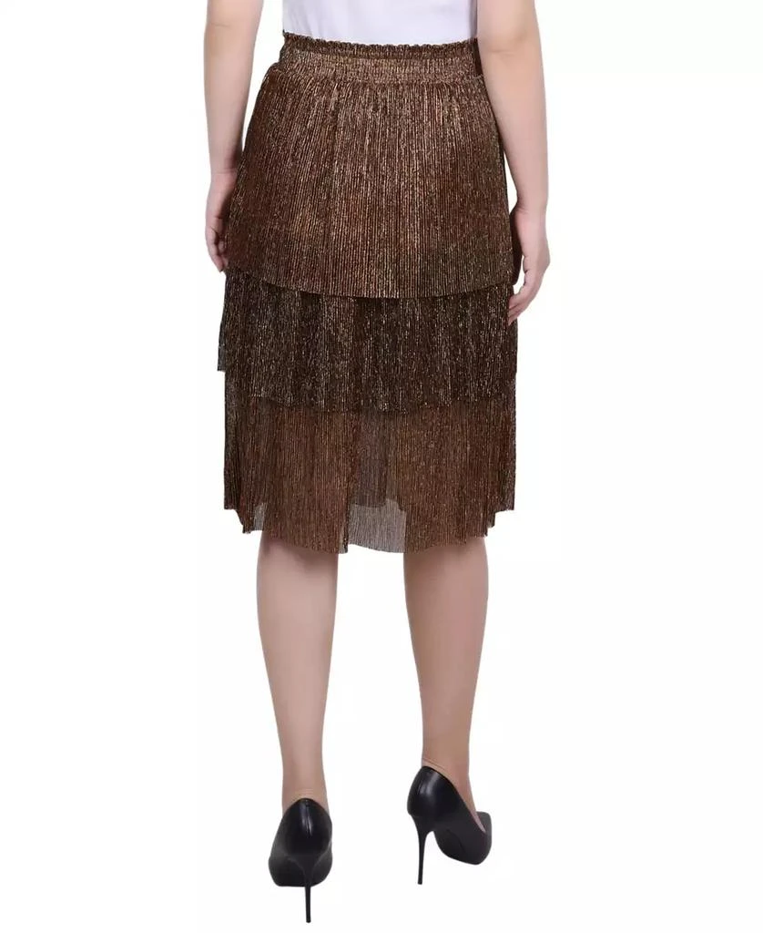 NY Collection Petite Tiered Mesh Plisse Skirt 2