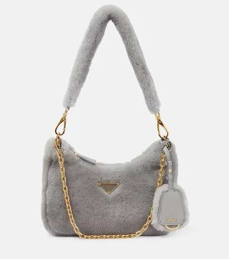 Prada Re-Edition 2005 shearling shoulder bag 1