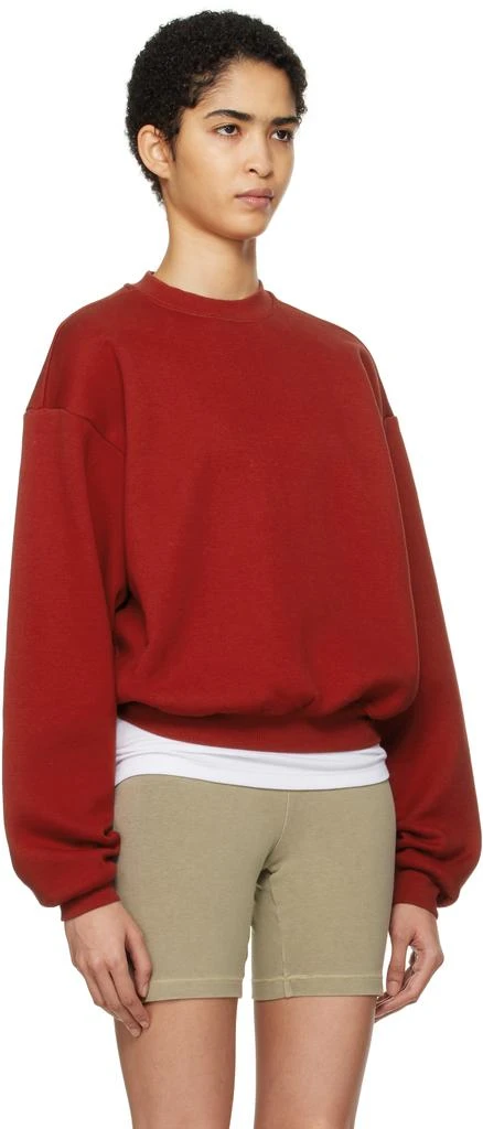 SKIMS Red Cotton Fleece Classic Crewneck Sweatshirt 2