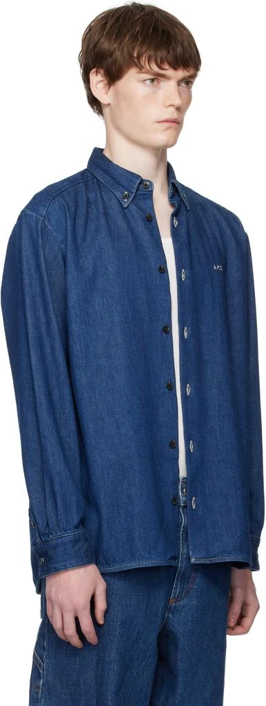 A.P.C. Blue Mathias Denim Shirt 2