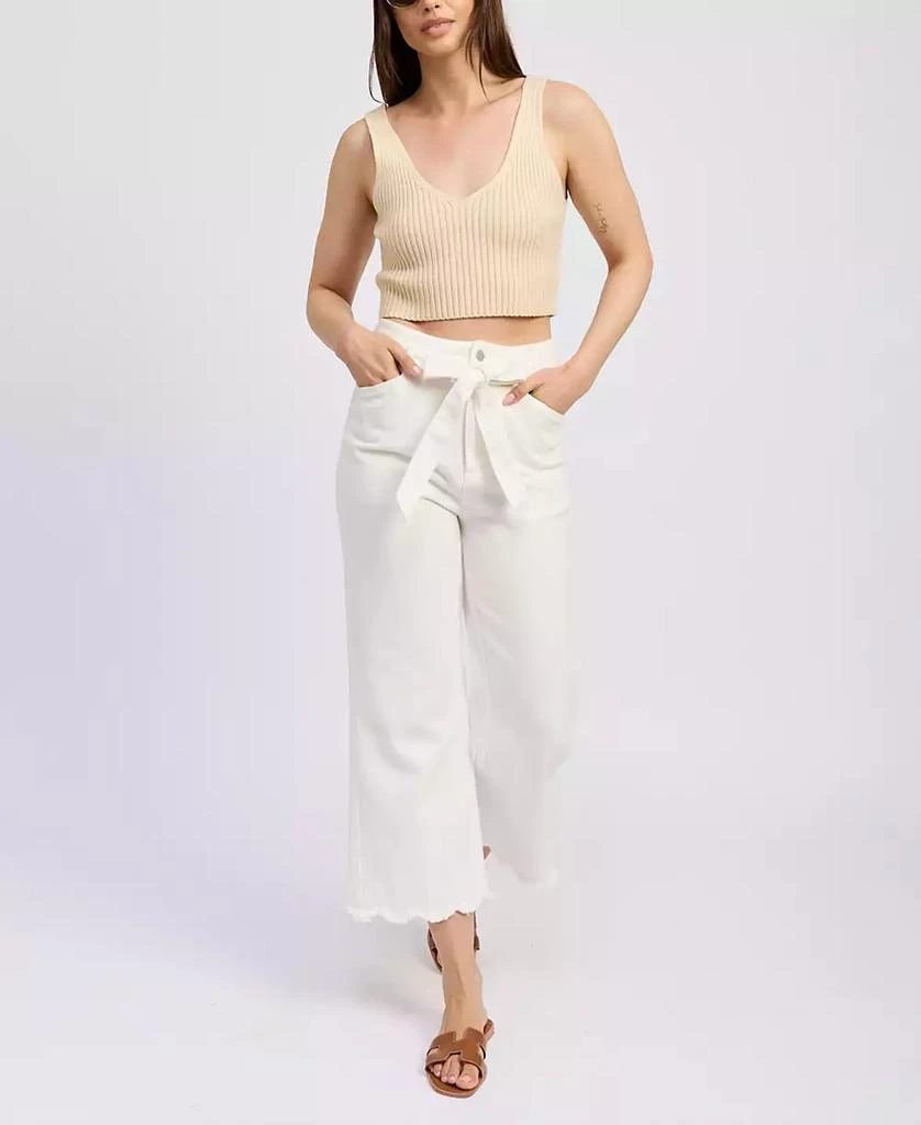 En Saison Women's Courtney Scallop-Hem Pants 4