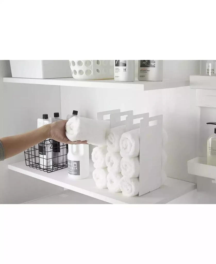 Yamazaki Home Tower Interlocking Towel Organizer Set of 2 21