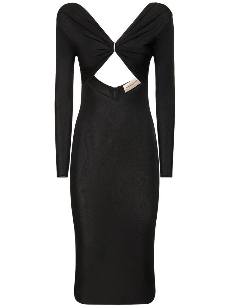 alexandre vauthier black dress Alexandre Vauthier F/W 2020 Sparkling Black Velvet Turtle Neck Evening Gown