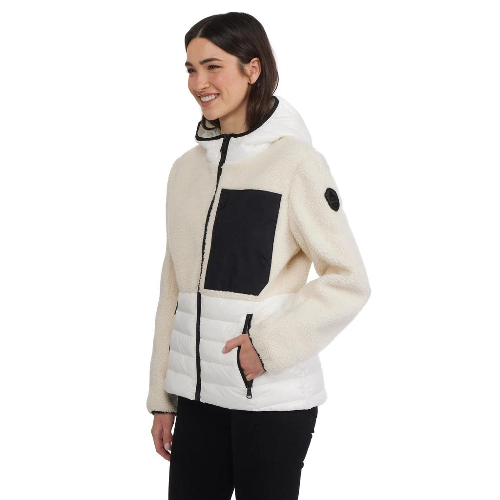 Pajar Women's Fawn Lightweight Mixed Media Jacket with Fixed Hood 2