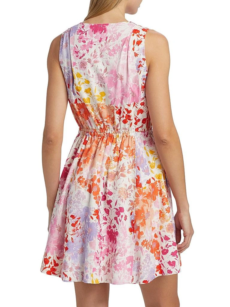 tia linen mini dress Tia Linen Mini Dress Blush VRG GRL