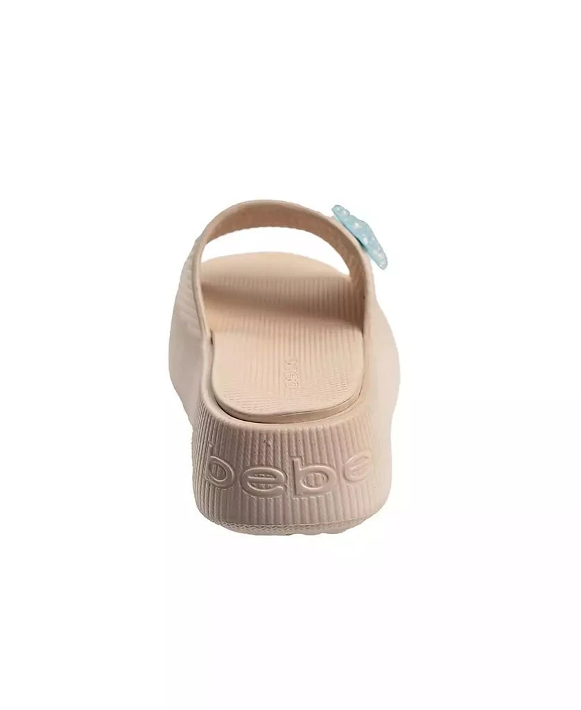 Bebe Little and Big Girls Stylish and Comfortable Summer Platform with Starfish Charm Slides 5