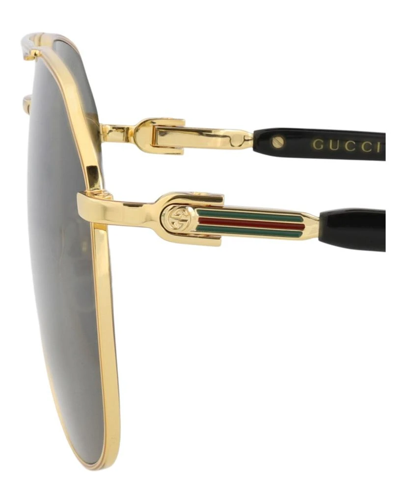 Gucci Aviator-Frame Metal Sunglasses 4