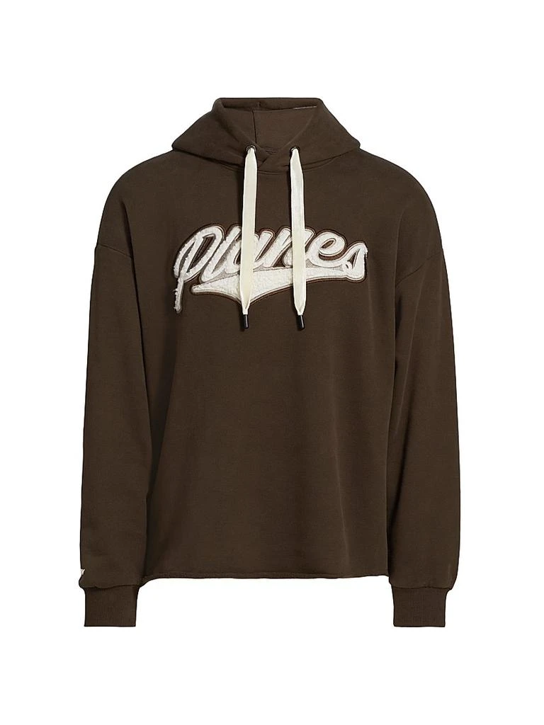 Paper Planes Sherpa Logo Open Hem Hoodie 1