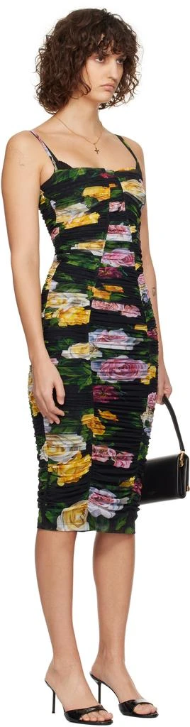 Dolce & Gabbana Multicolor Tulle Slip Midi Dress 2