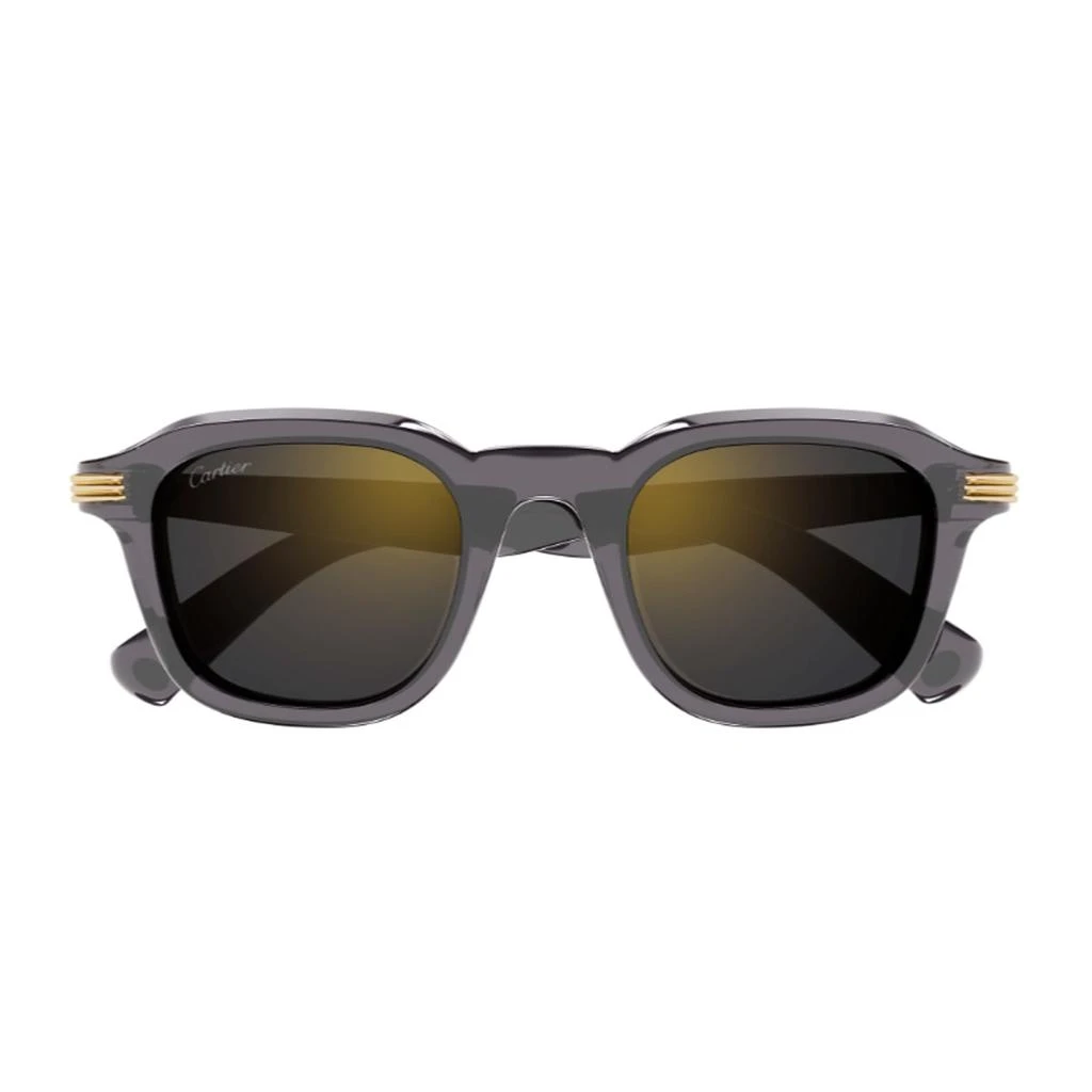 Cartier Eyewear Cartier Ct0536s Première De Cartier 003 Grey Sunglasses 1