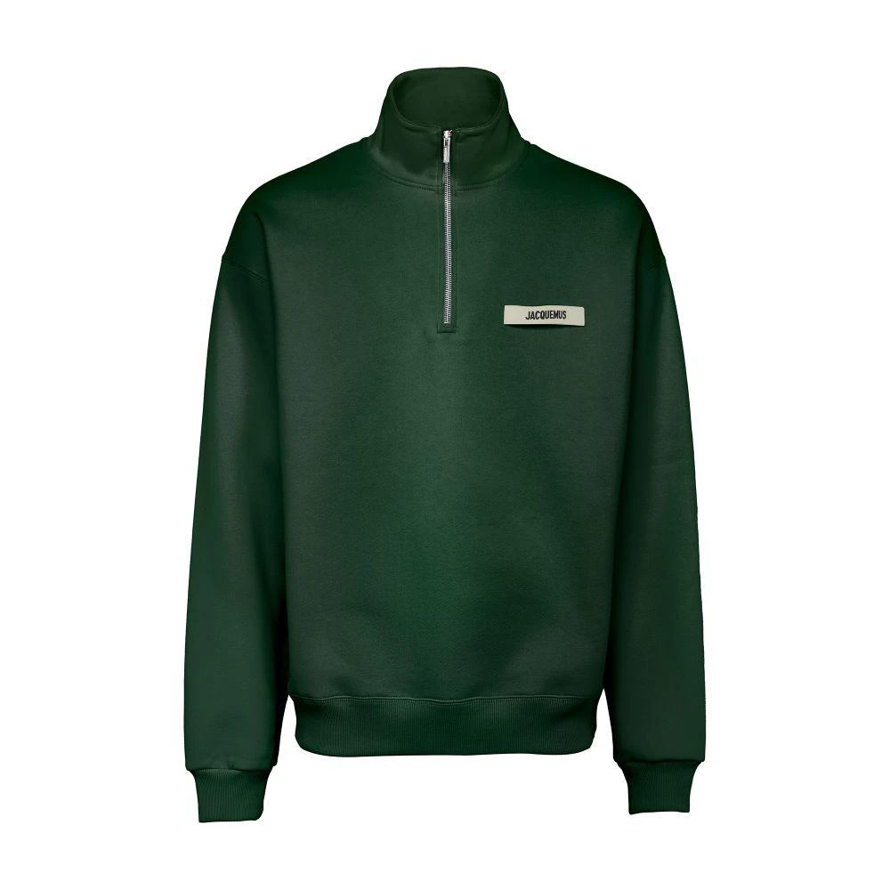 Jacquemus Grog grain zip-neck sweatshirt 4