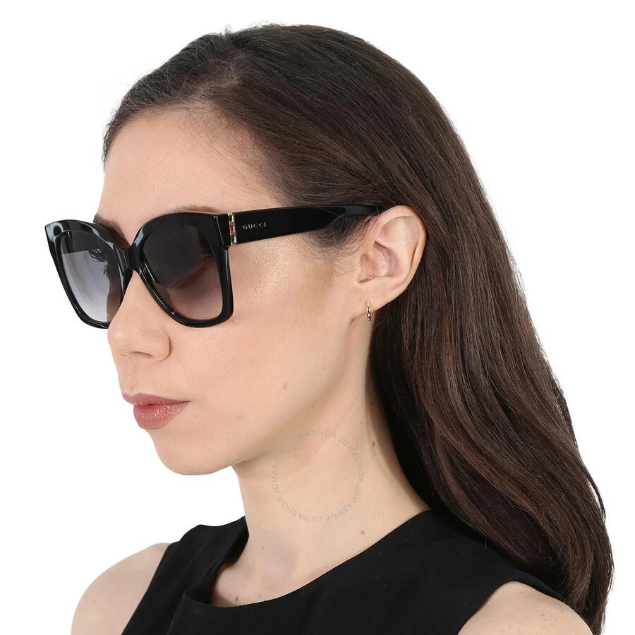 Gucci Grey Gradient Butterfly Ladies Sunglasses GG0459S 001 54 2