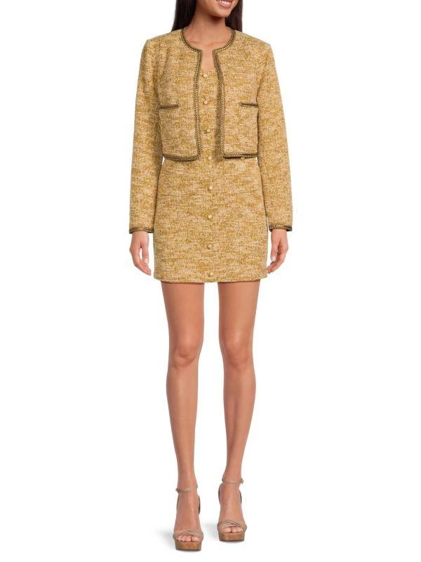 Wdny 2-Piece Textured Mini Dress & Jacket Set 1