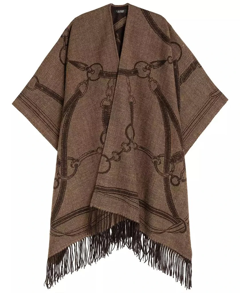 Ralph Lauren Equestrian Jacquard Oversized Ruana 1
