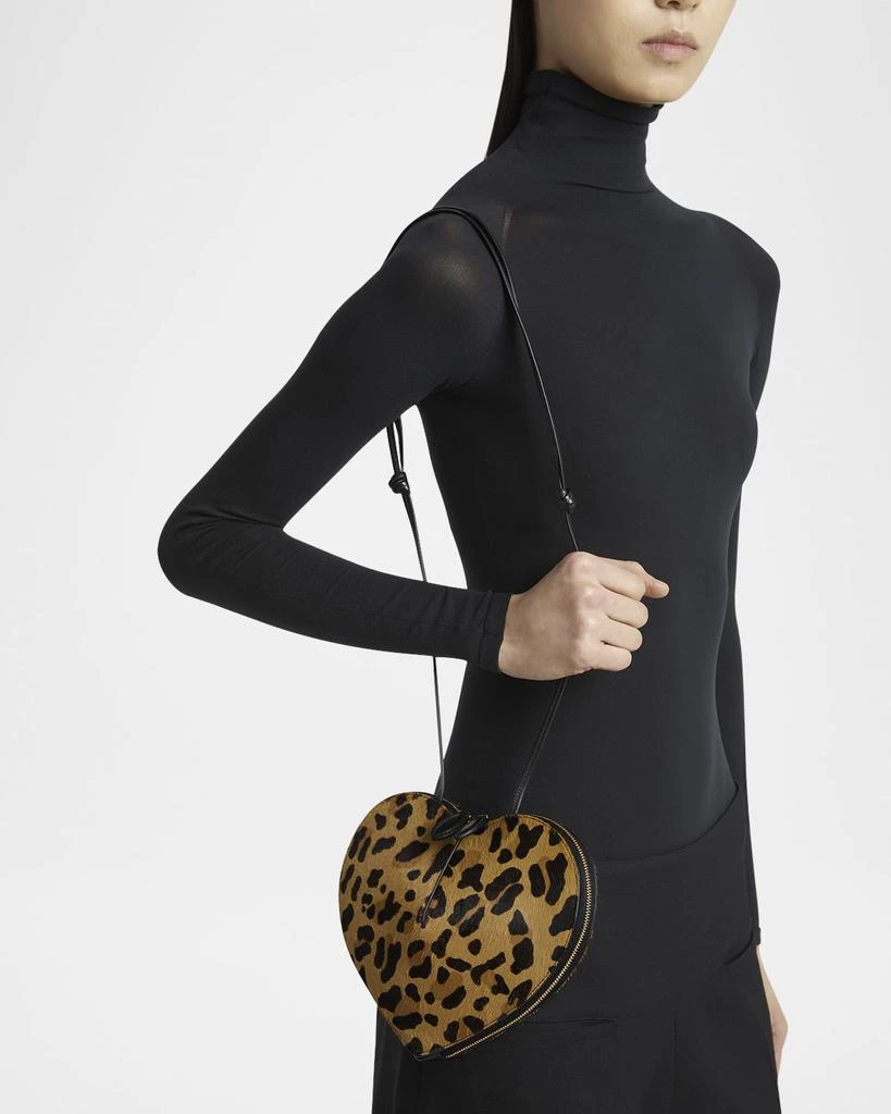 Alaia Le Coeur Crossbody Bag in Leopard Calf Hair 2